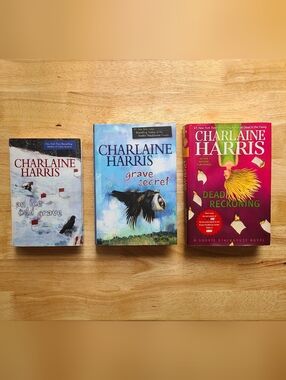 Charlaine Harris 3 Hardcover Books, 2 "grave" and 1 Sookie Stackhouse